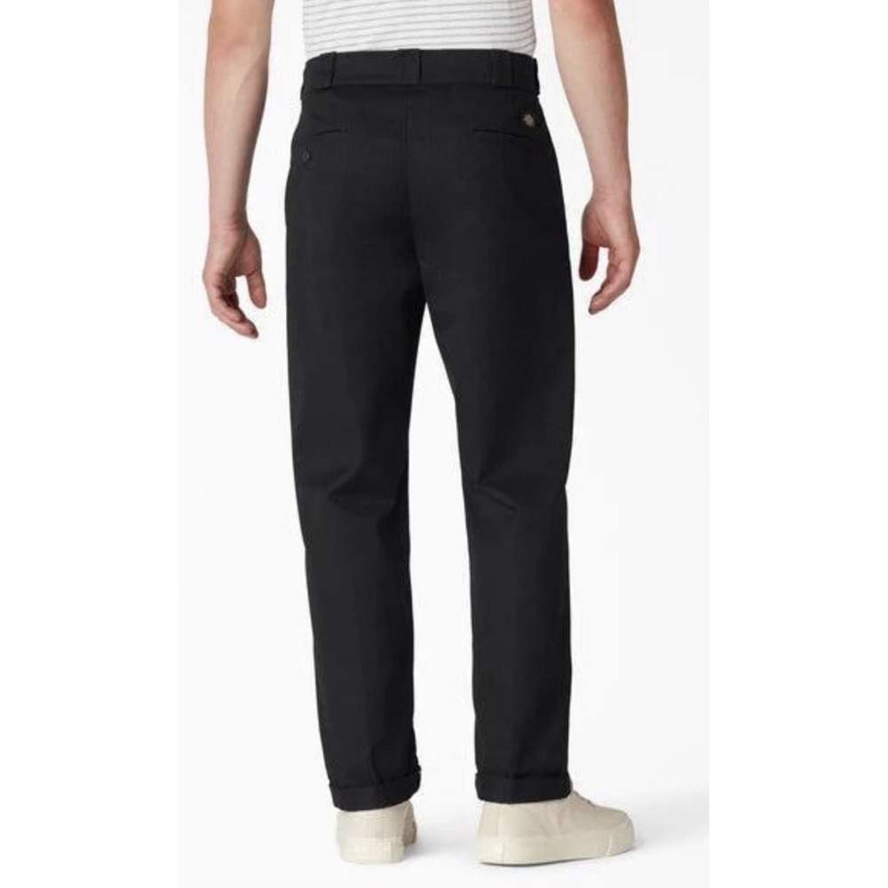 Dickies Regular Fit Black Twill Cuffed Work Pants NWT Mens Size 32 Skater - Picture 3 of 8